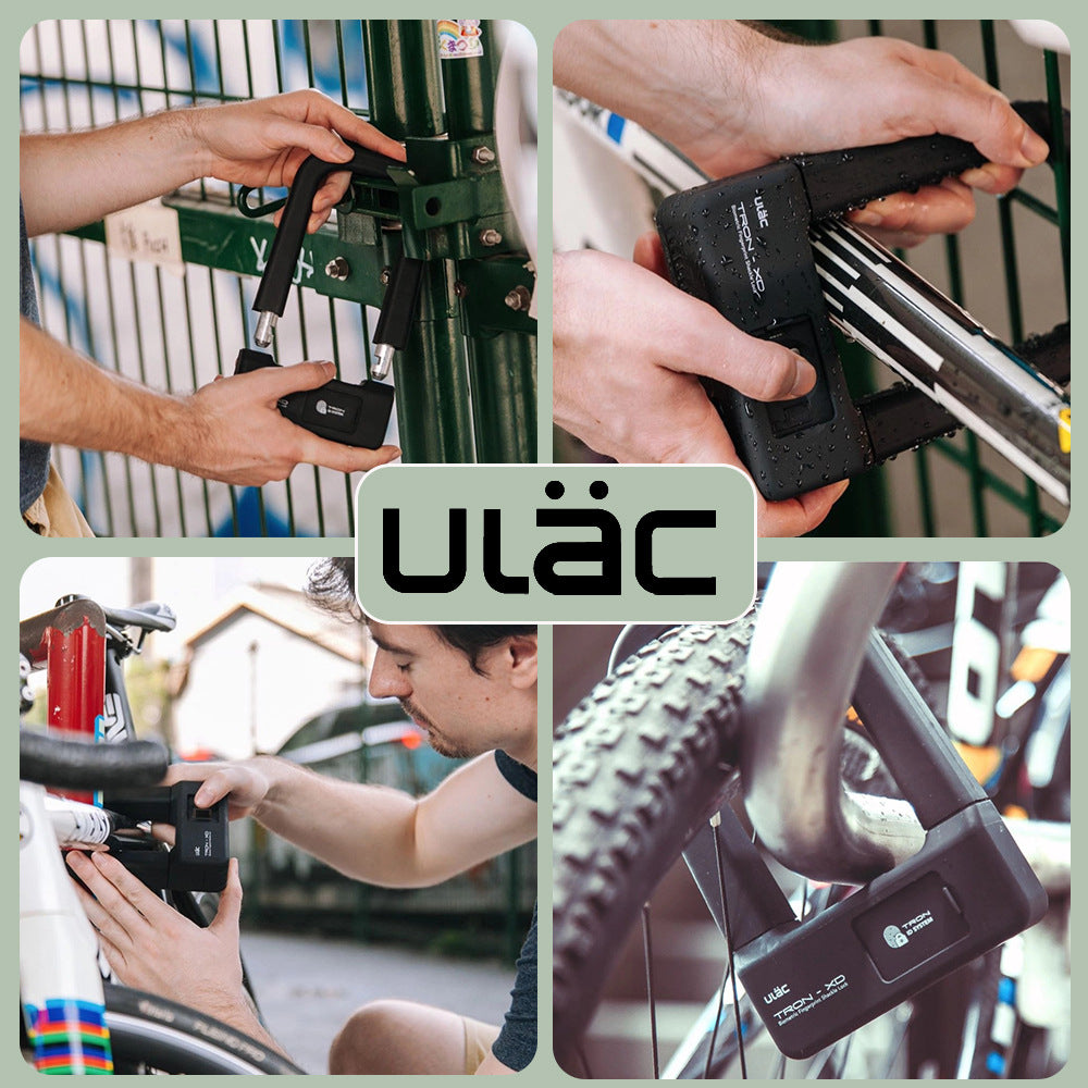 Uni FS1 serrure à empreintes digitales, pour vélo, moto, en forme de U, antivol intelligent, multi-empreintes digitales