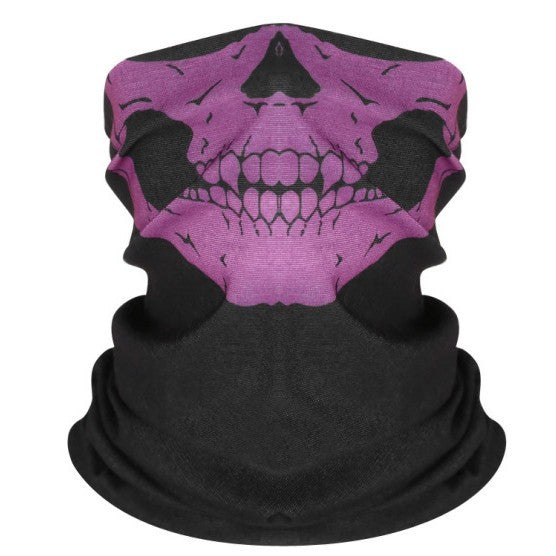 Masque facial de cyclisme en plein air, fantôme de champ, couverture de crâne, protection solaire de vélo en plein air, protection tactique respirante et multifonctionnelle