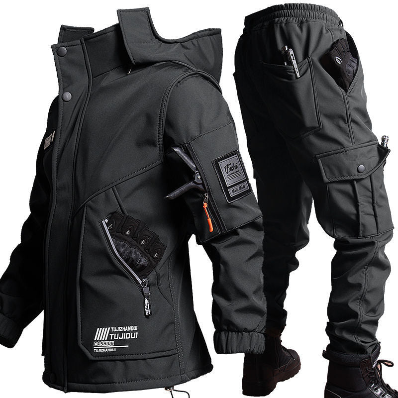 R9T veste tactique pour les sports en plein air revĂȘtement polaire veste de cyclisme Ă l'Ă©preuve du vent impermĂ©able