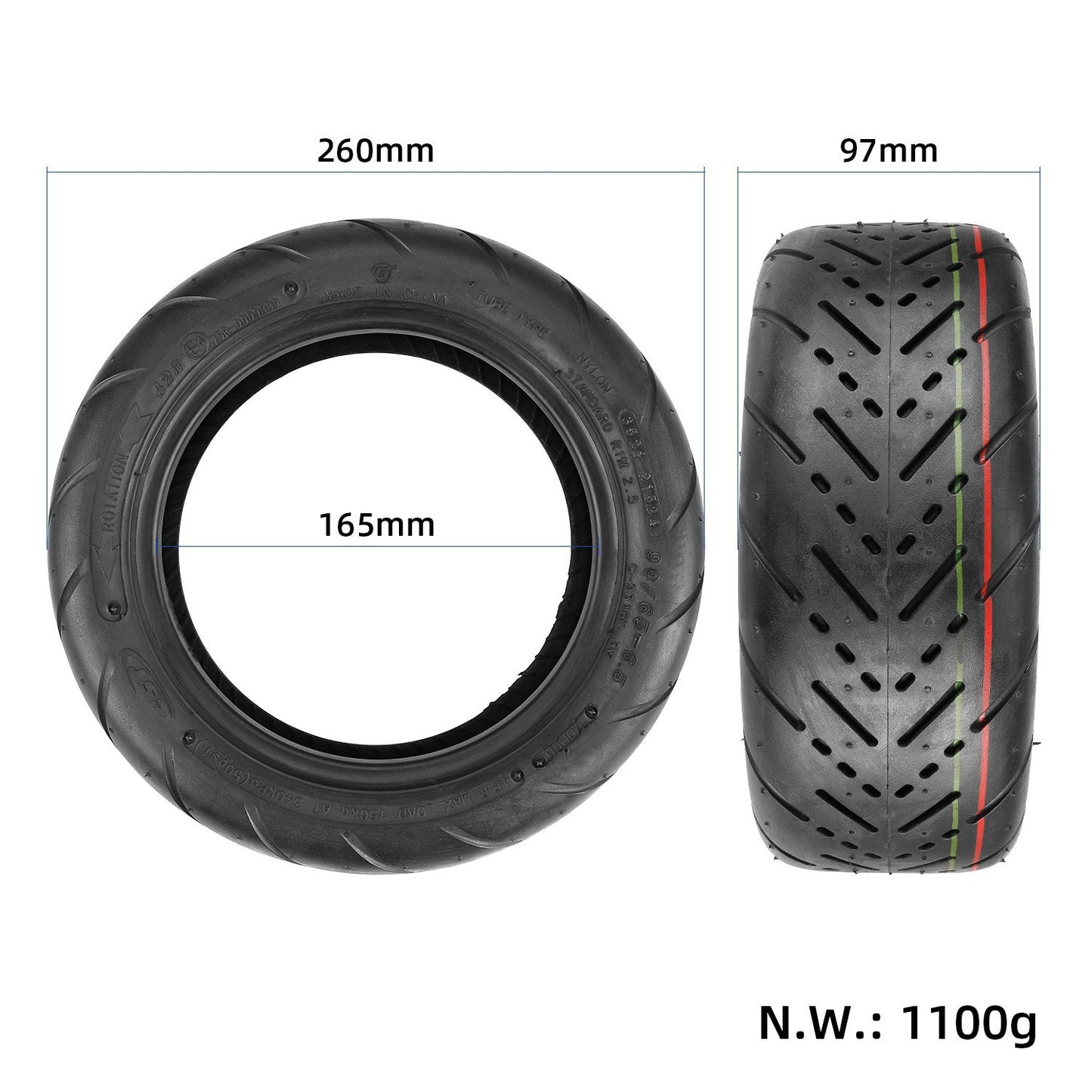 Zhengxin CST 8-inch to 12-inch tubeless tires, gel-filled self-healing tube frame tires