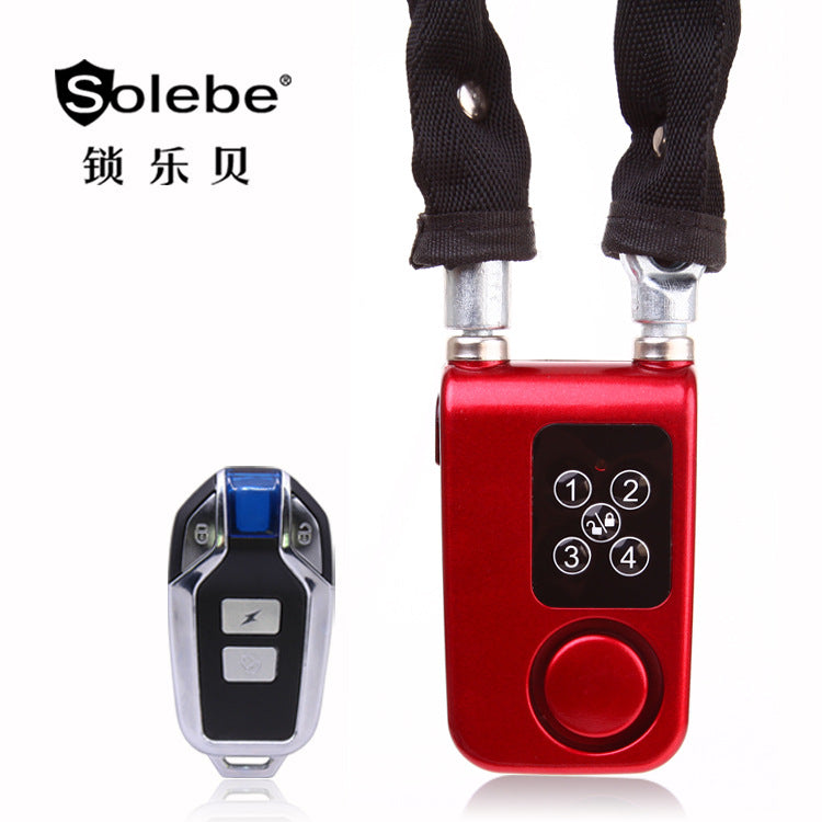Solebe chaîne antivol, serrure électronique, télécommande par mot de passe, alarme , serrure en acier