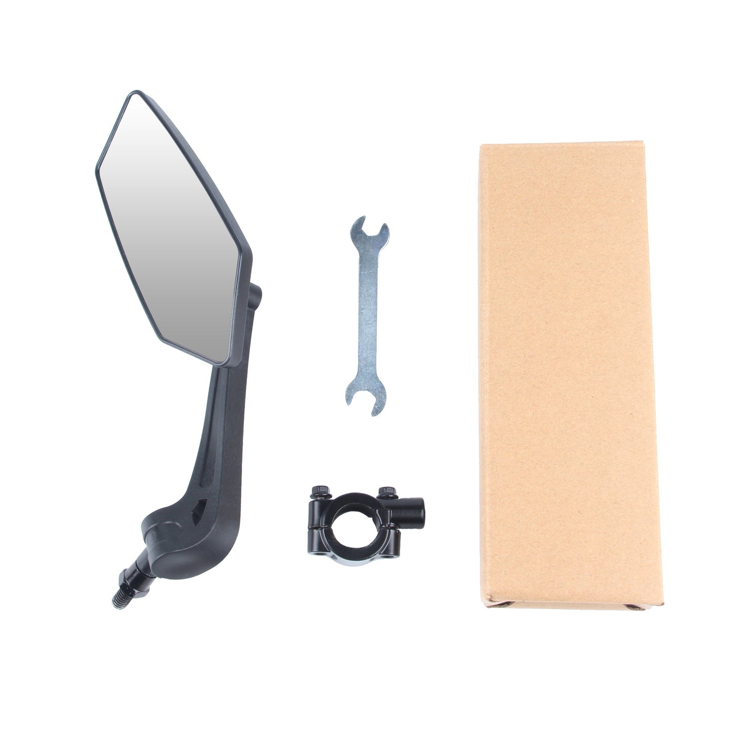 rétroviseur de vélo, rotation à 360 degrés, réflecteur de batterie de moto, miroir en verre haute définition.