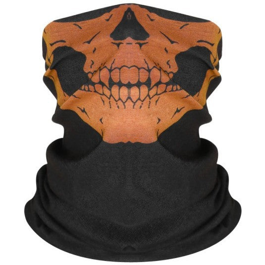 Masque facial de cyclisme en plein air, fantôme de champ, couverture de crâne, protection solaire de vélo en plein air, protection tactique respirante et multifonctionnelle