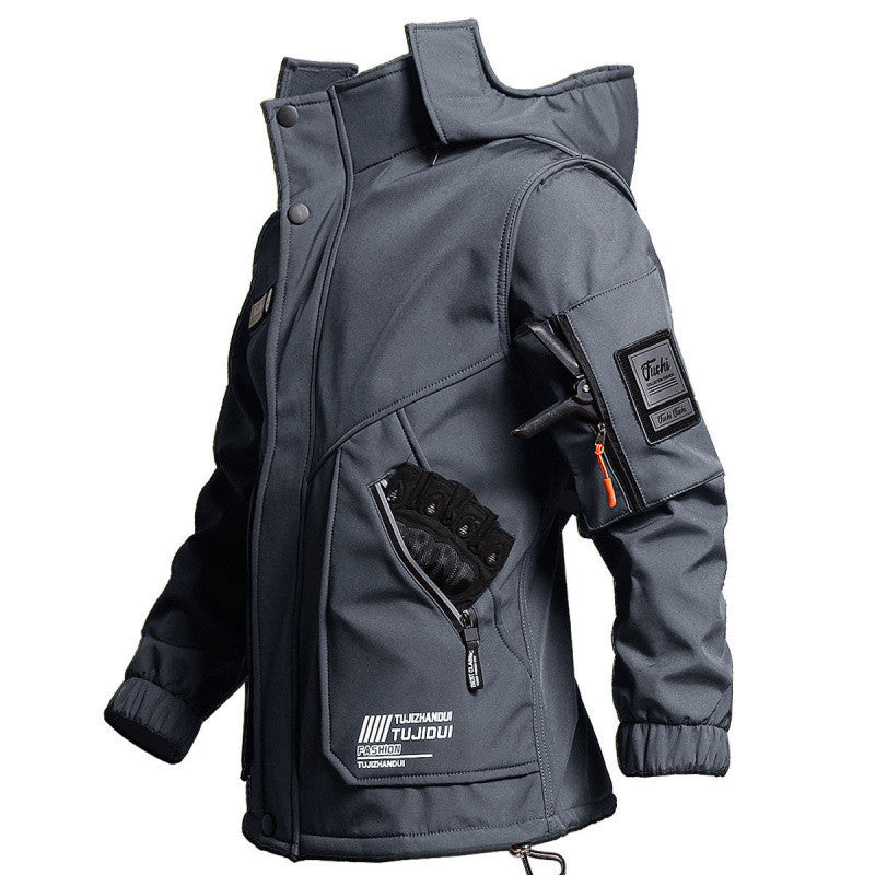 R9T veste tactique pour les sports en plein air revĂȘtement polaire veste de cyclisme Ă l'Ă©preuve du vent impermĂ©able