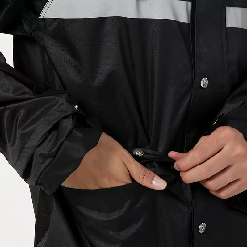 Veste anti-pluie, ensemble pantalon de pluie, vêtements pour adultes, conduite en vélo électrique, épaissie réfléchissante à double couche sur tout le corps