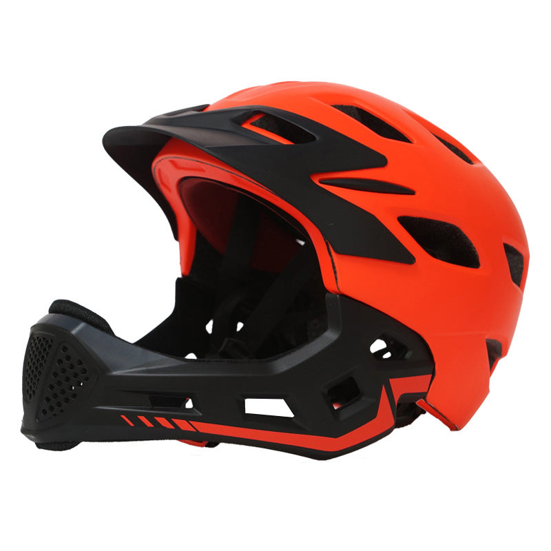 casque pour enfants moulage intégré casque complet extérieur respirant