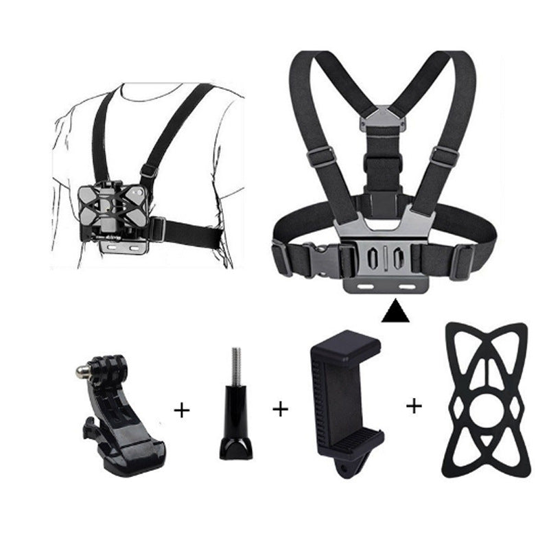 Support pour la poitrine de la caméra d'action GoPro DJI, support pour téléphone mobile