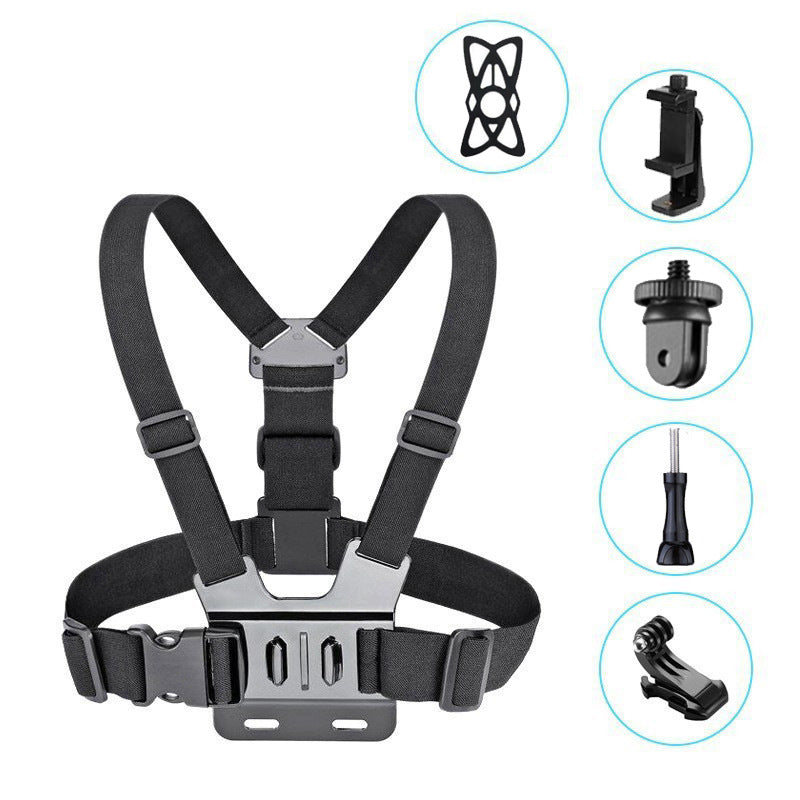 Support pour la poitrine de la caméra d'action GoPro DJI, support pour téléphone mobile