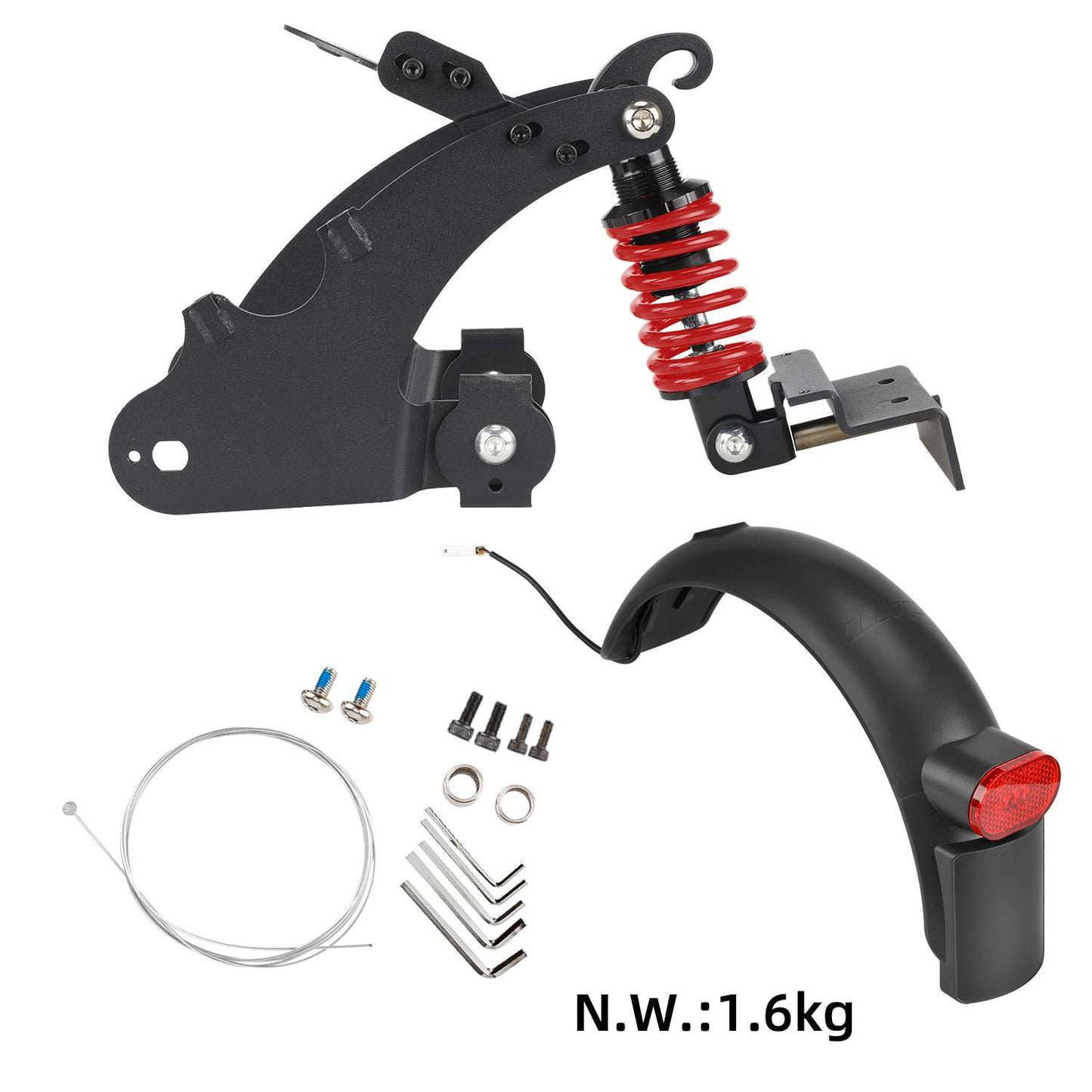 Rouge suspension arrière pour F20 F25 F30 F40 trottinettes