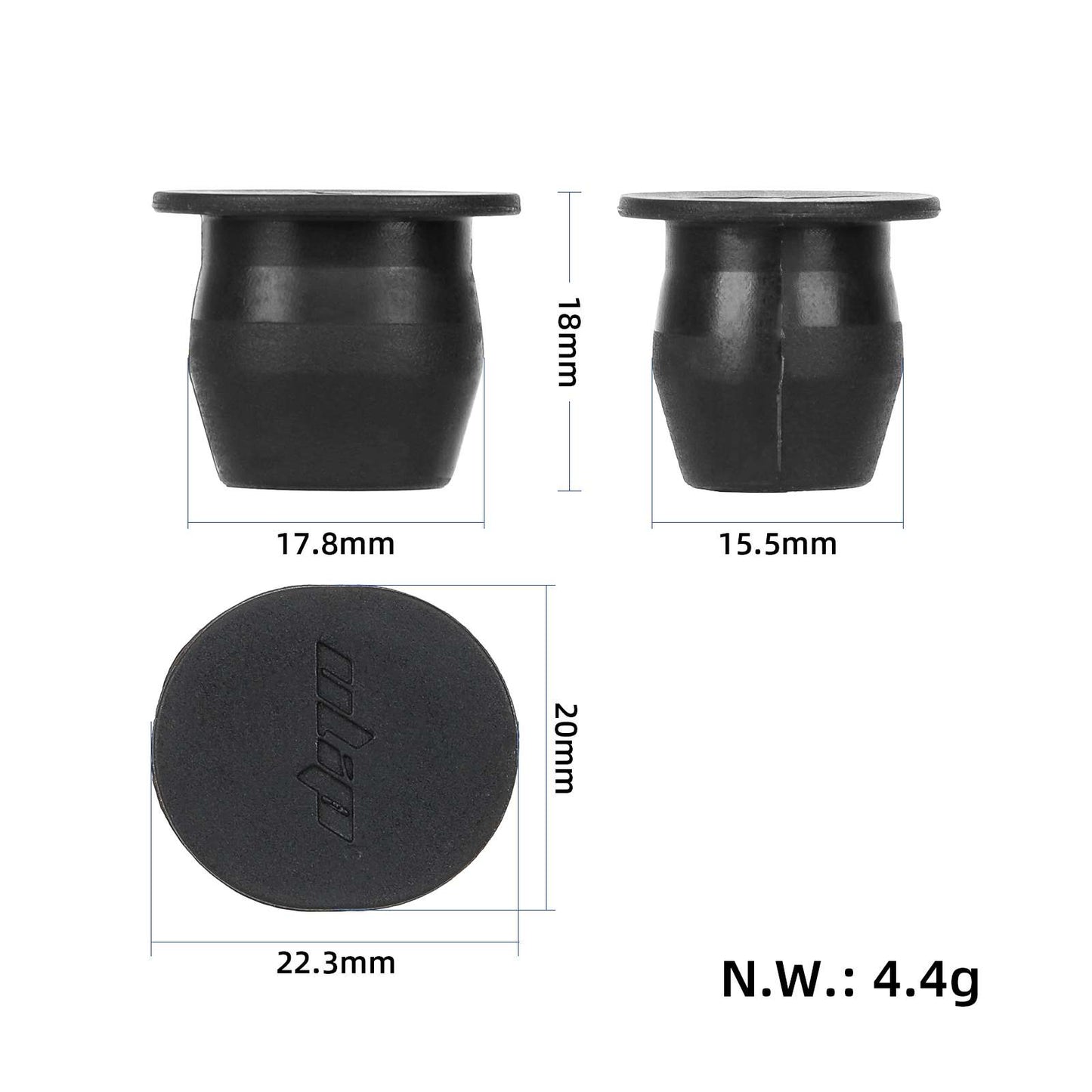 Noir Fipple joint en caoutchouc pour roue arrière of Xiaomi 4 Pro trottinettes(#4)