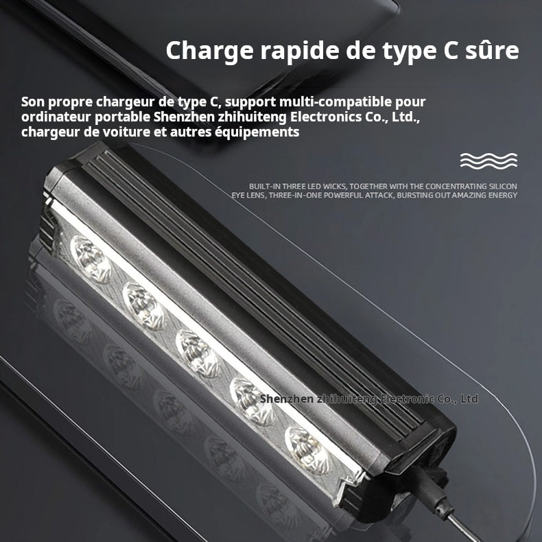 2600 lumens Alliage d'aluminium super brillant, Lumière de vélo