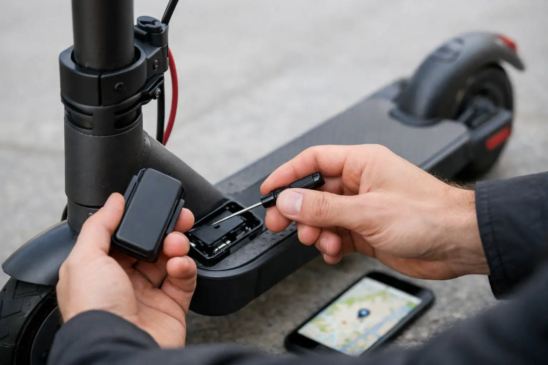 Installer un tracker GPS sur sa trottinette