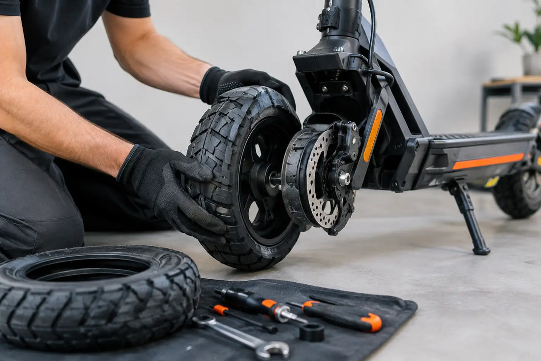 Remplacer un pneu KuKirin G4 Pro sans erreur