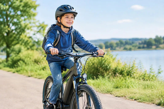 Enfant à vélo électrique : âge, sécurité et choix