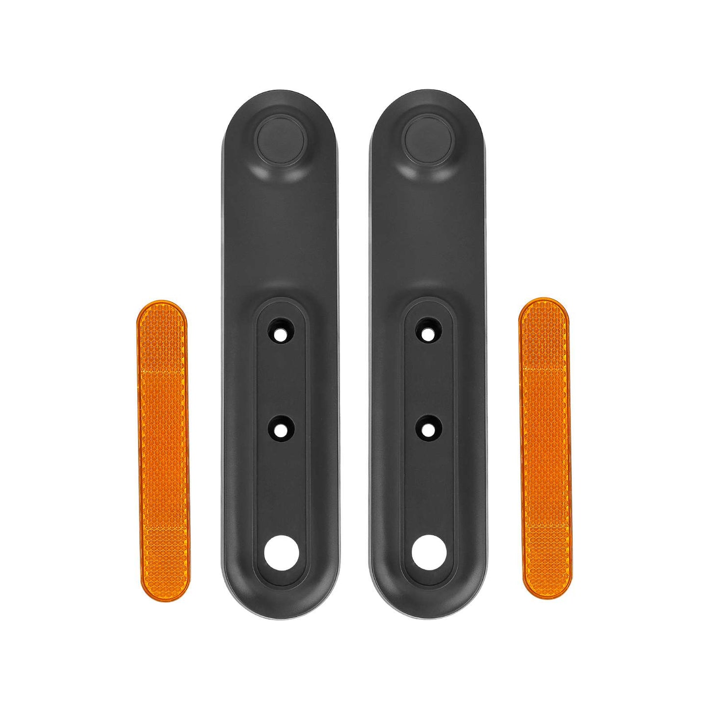 Gris fourche avant decorative shells+ jaune catadioptre bars pour Xiaomi4 Ultra trottinettes
