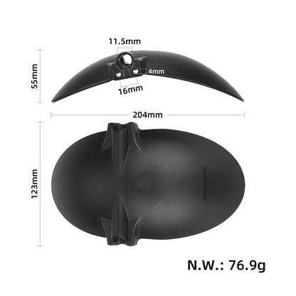 Noir garde-boue avant pour DUALTRON COMPACT trottinette