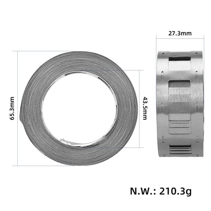 2P 20.2x0.15mm*10M batterie nickel of plated steel