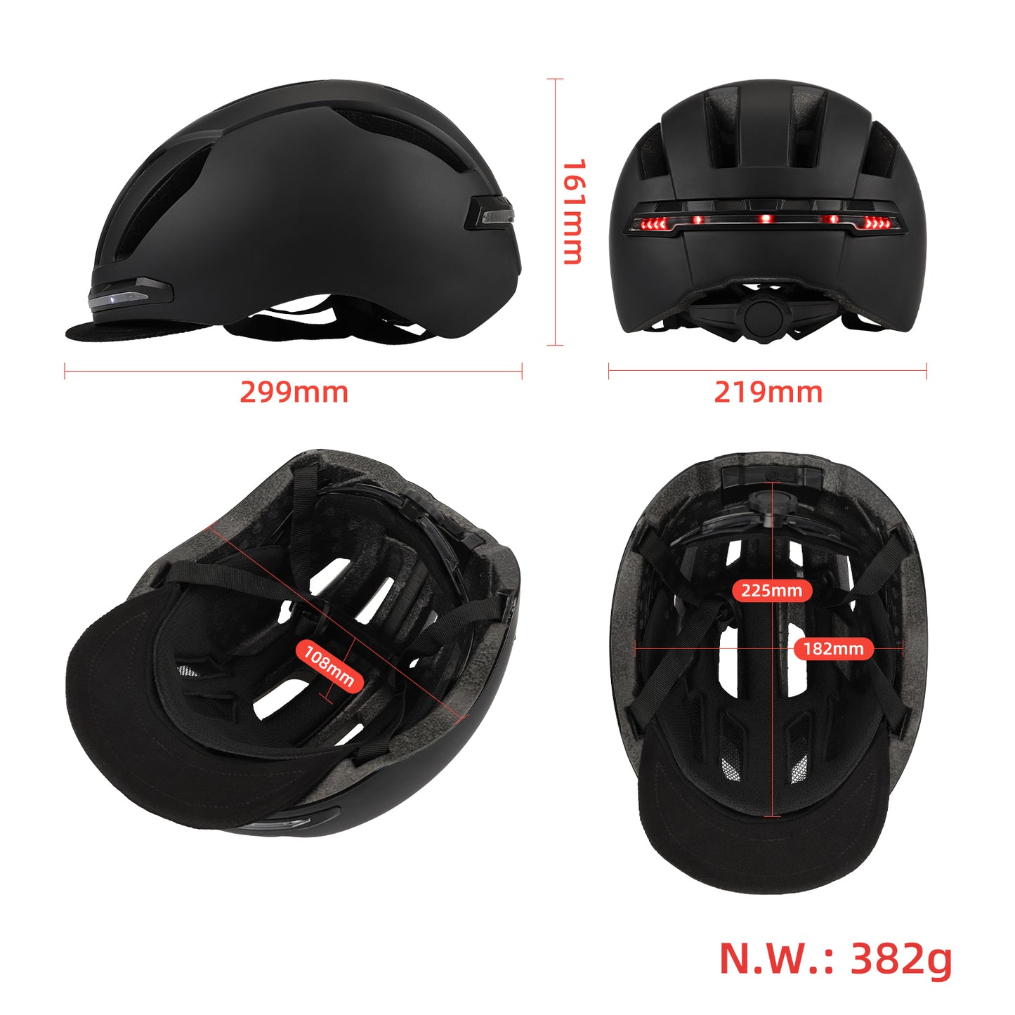 Noir smart casque avec wireless guidon télécommande