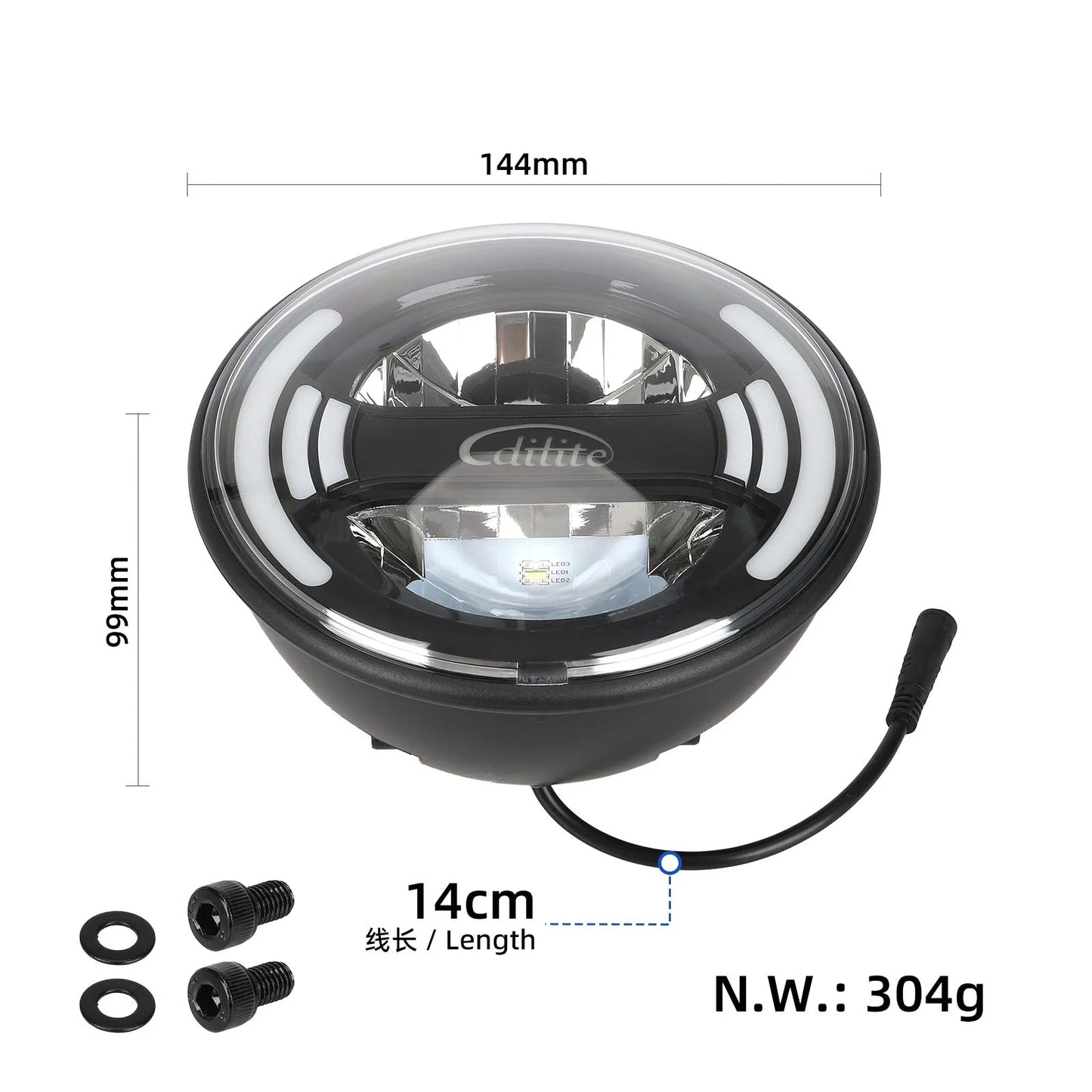 Original phare avant pour Kukirin G4 Max/G5 trottinette