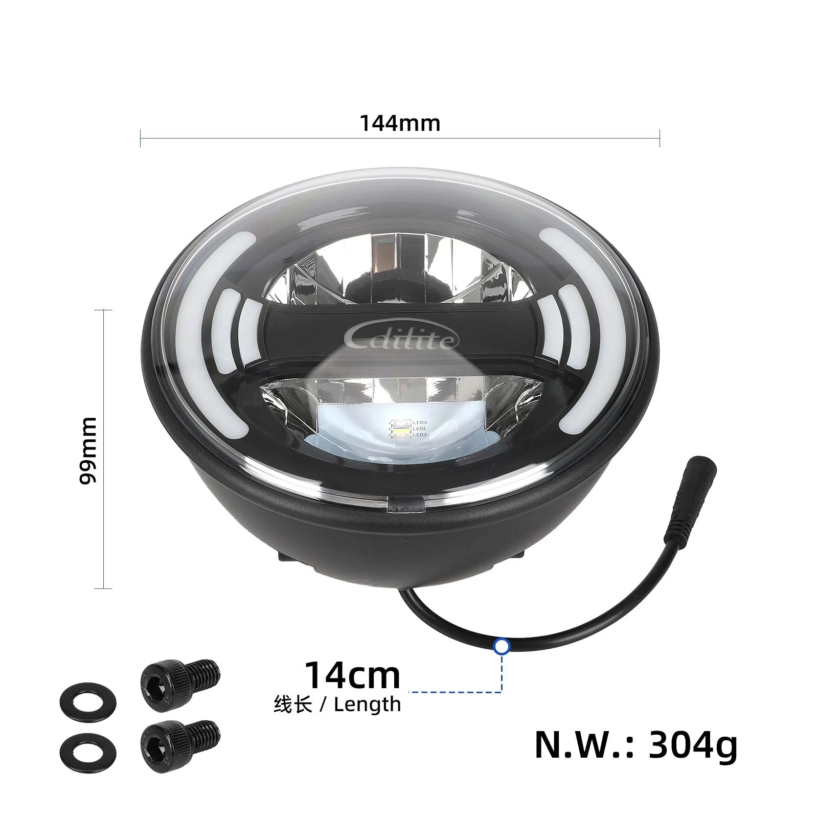 Original phare avant pour Kukirin G4 Max/G5 trottinette