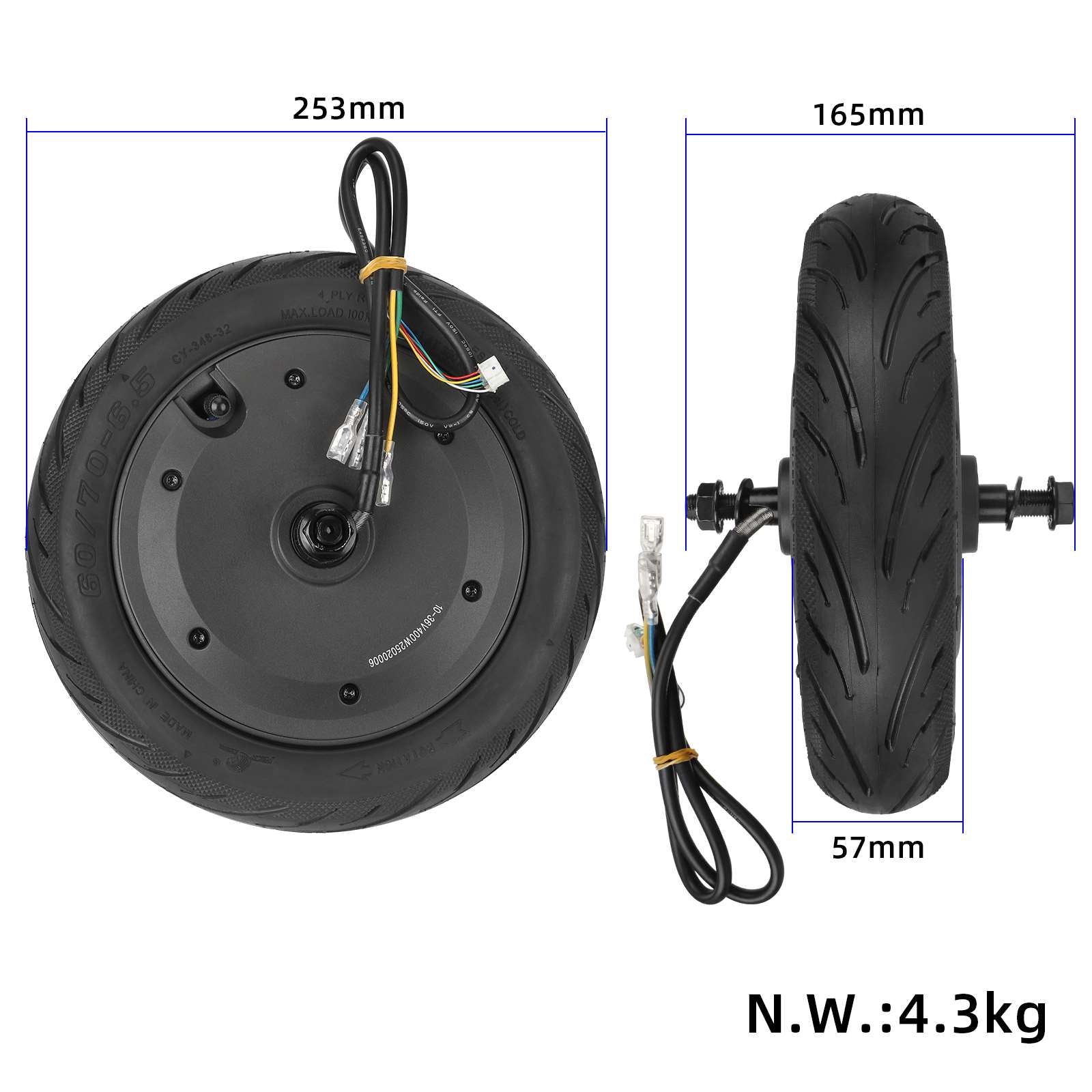 Original motor pour Xiaomi Elite trottinette avec 60/70-6.5 pneu