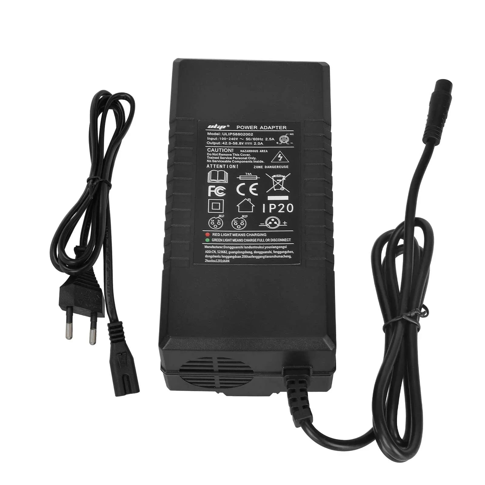 Ulip 58.8V2A chargeur avec petit LP16-3P embout(prise EU)