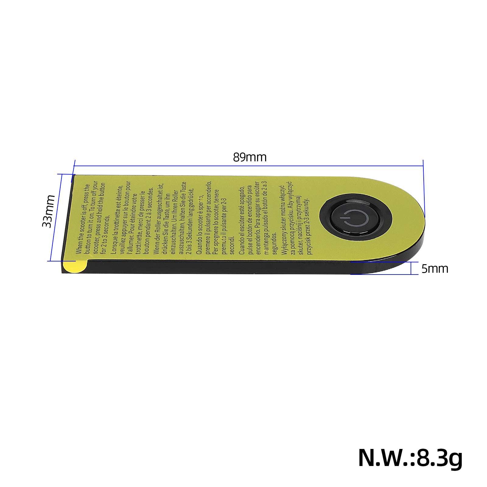 Original integral écran panel avec glue pour Xiaomi M365 trottinettes(International edition)