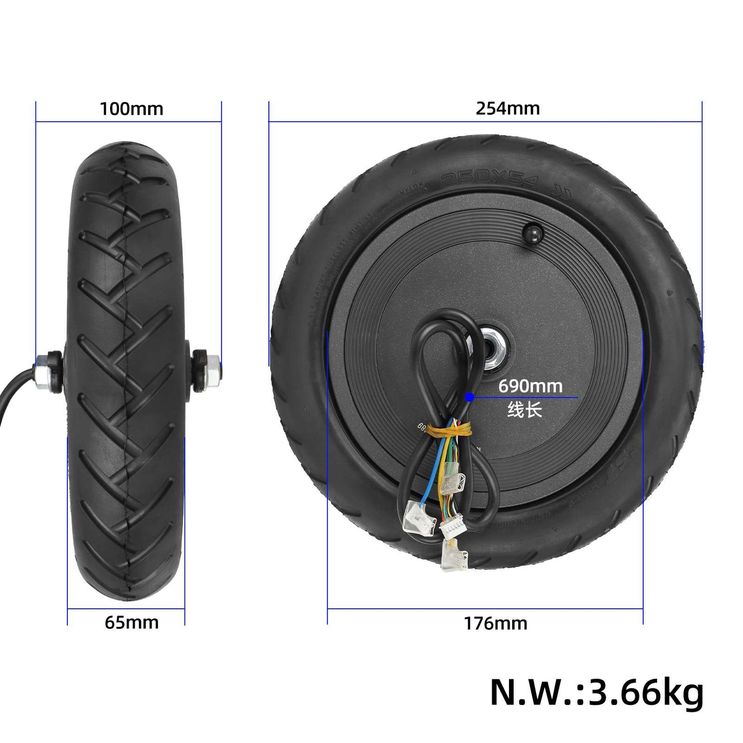 Xiaomi 4 motor avec CST 250*54 vacuum pneu
