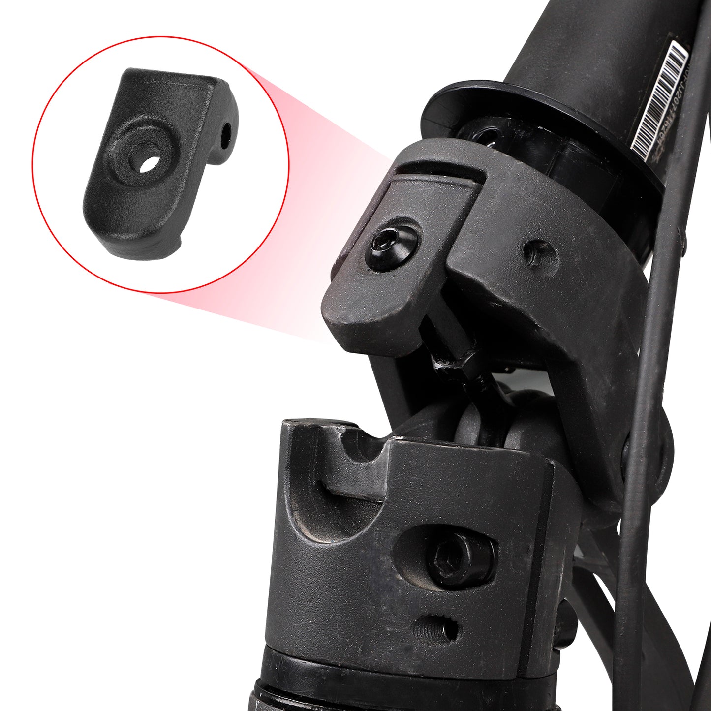 Noir pliable buckle latch et axle pour xiaomi trottinettes