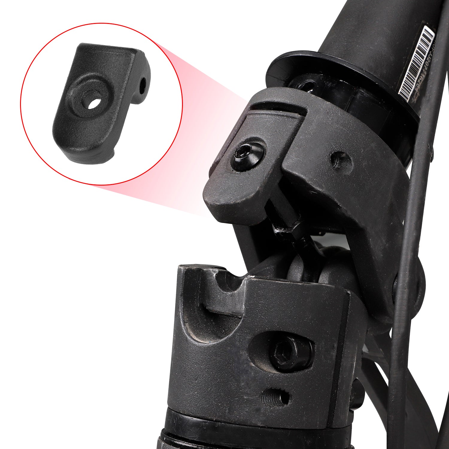 Noir pliable buckle latch et axle pour xiaomi trottinettes