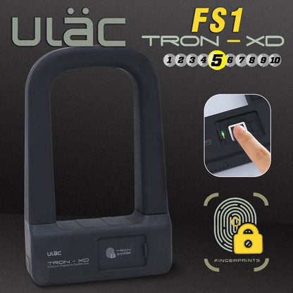Uni FS1  serrure à empreintes digitales, pour vélo, moto, en forme de U, antivol intelligent, multi-empreintes digitales
