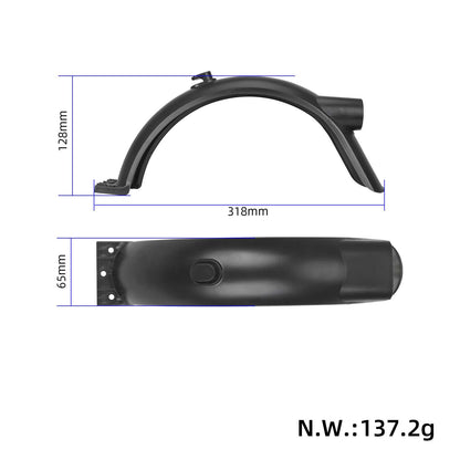 Noir Xiaomi 4 rear garde-boue avec crochet