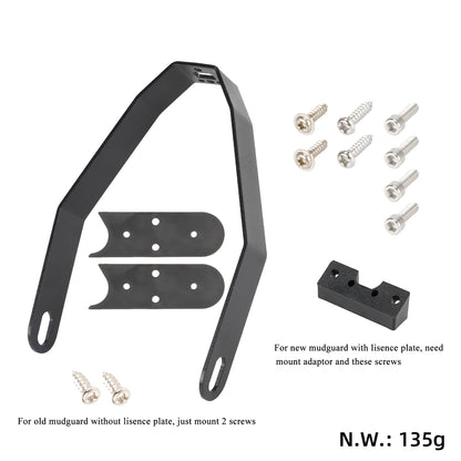 Noir metal bracket of garde-boue arrière pour toutes les xiaomi trottinettes