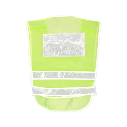 Vert fluorescent réfléchissant vest avec fishing net appearance
