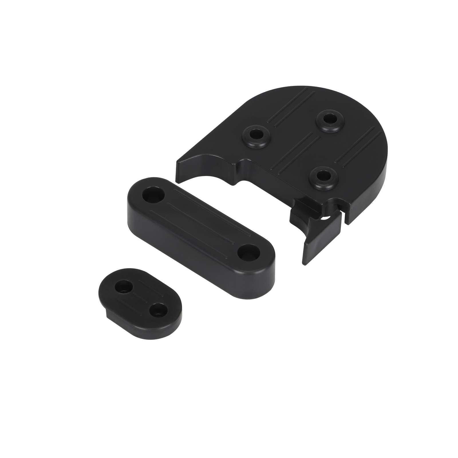 Gris fender booster pad + foot brace pad + feu arrière pad Kit pour refitting M365 to 10 inch