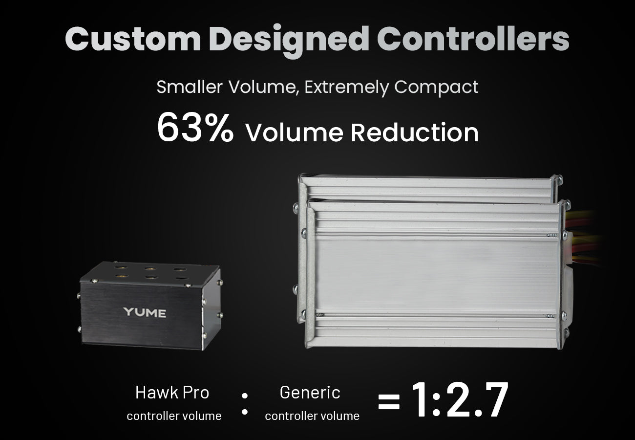 YUME HAWK Pro 2*3000W Freins et suspensions hydrauliques avec amortisseur de direction