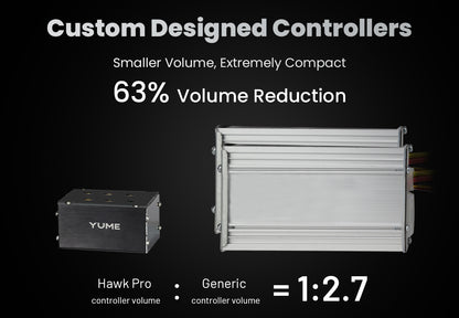 YUME HAWK Pro 2*3000W Freins et suspensions hydrauliques avec amortisseur de direction