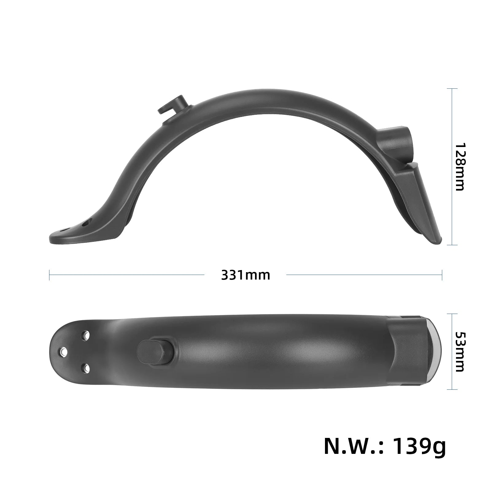 Gris garde-boue arrière pour M365 Pro/Pro2 trottinette