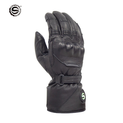 Gants moto polaires Star Knight SFK épaisse, imperméable et coupe-vent, avec commande de température tactile et contrôle de température, avec commande électrique à trois vitesses, gants d'extérieur d'hiver