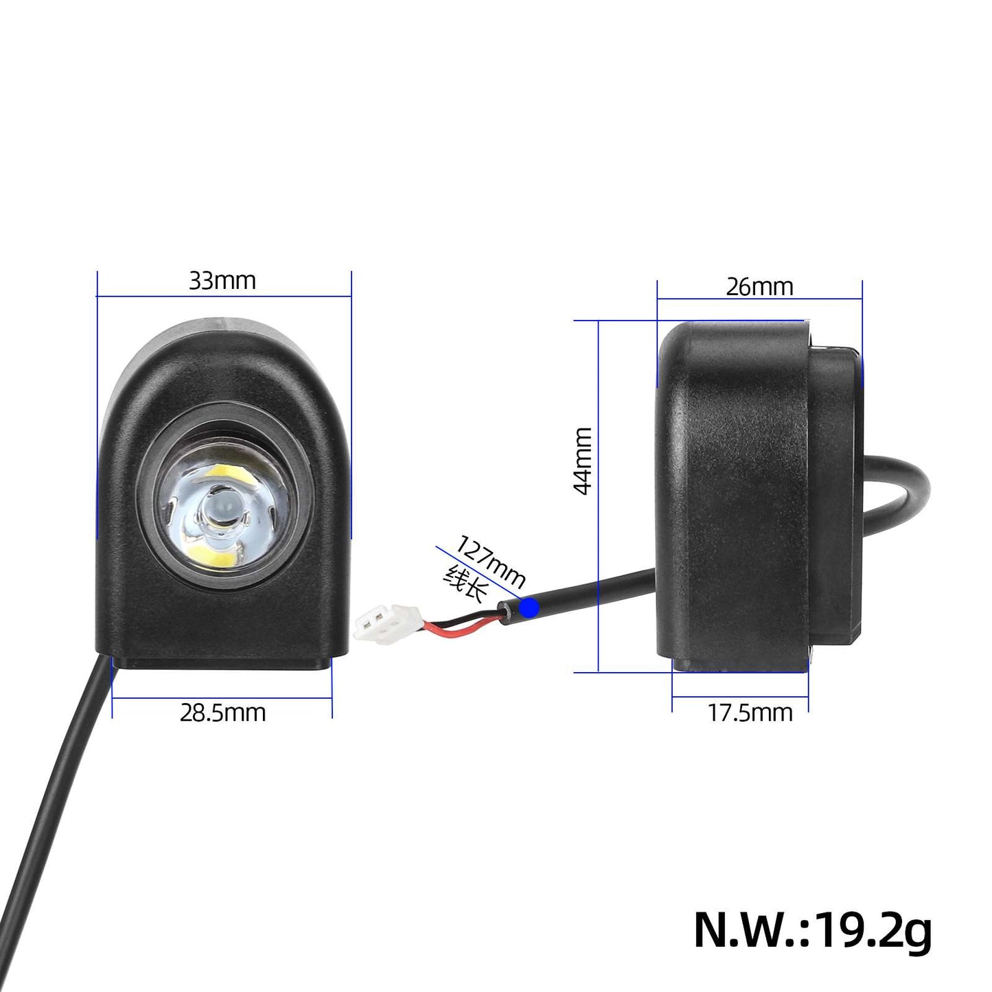 Feu avant pour compatible Xiaomi trottinettes