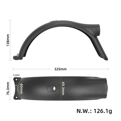 Original rear garde-boue avec crochet pour Xiaomi Elite trottinette