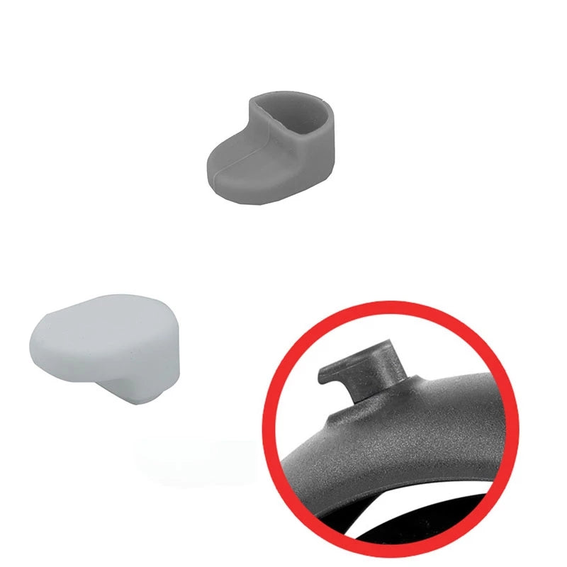 Gris manchon en silicone pour crochet of M365 trottinette's garde-boue arrière