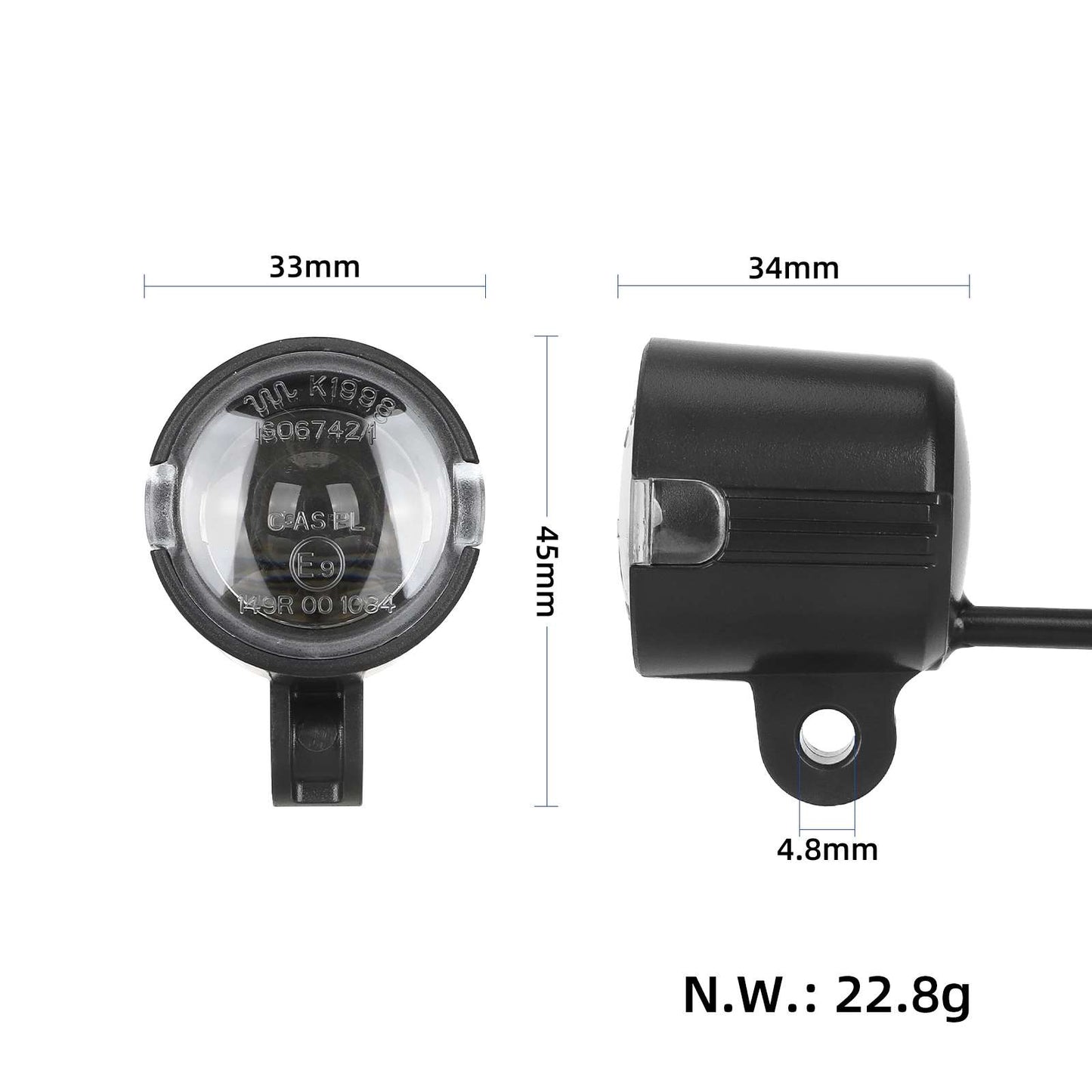 Original feu avant pour Xiaomi Elite trottinette