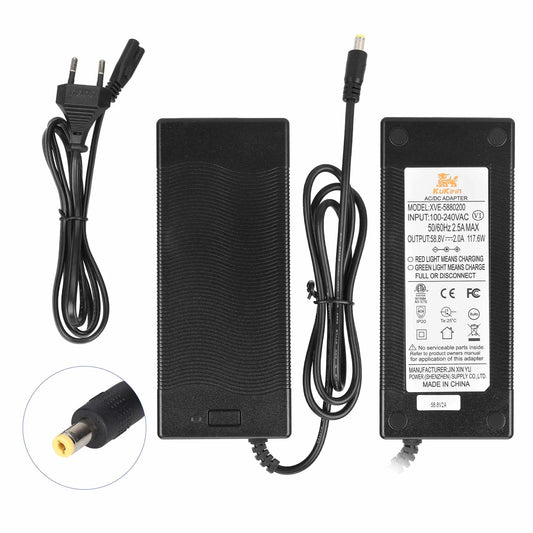 Kukirin G3 original 58.8V2A DC2.1 embout chargeur (European standard)