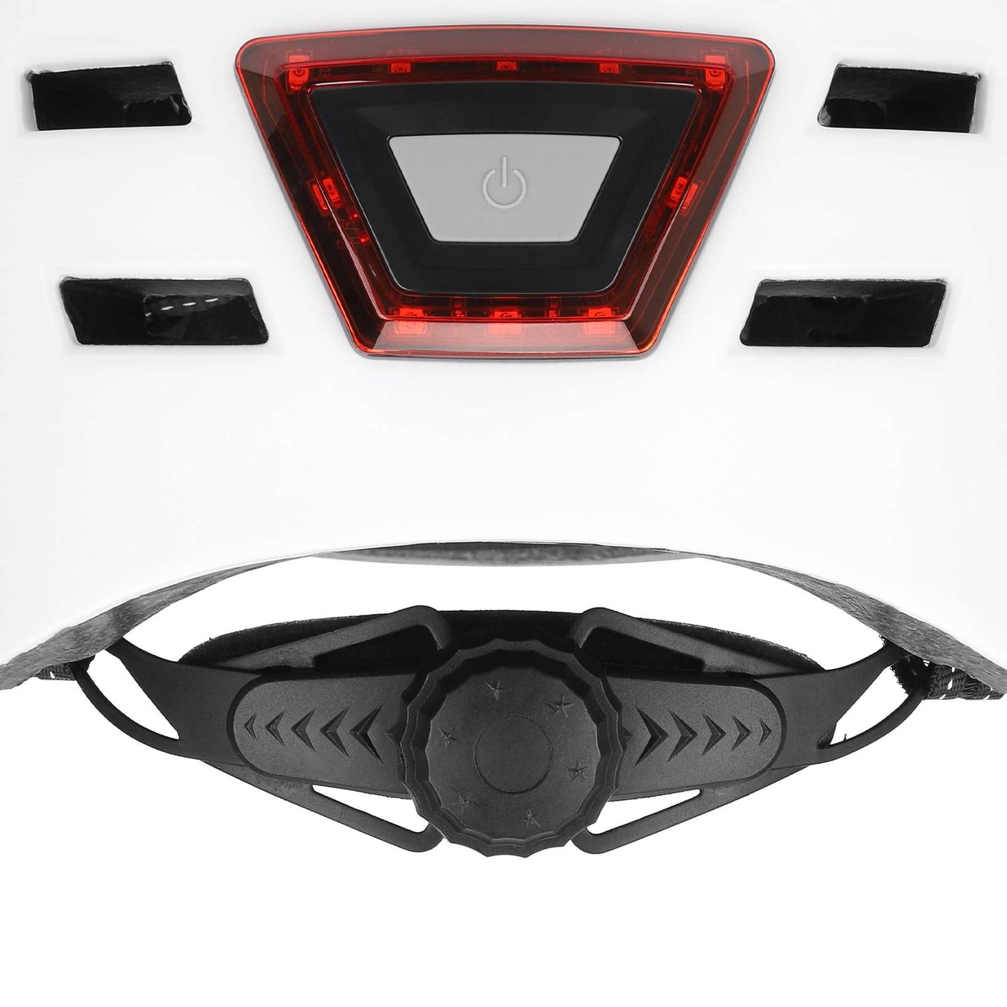 Blanc M size casque avec light