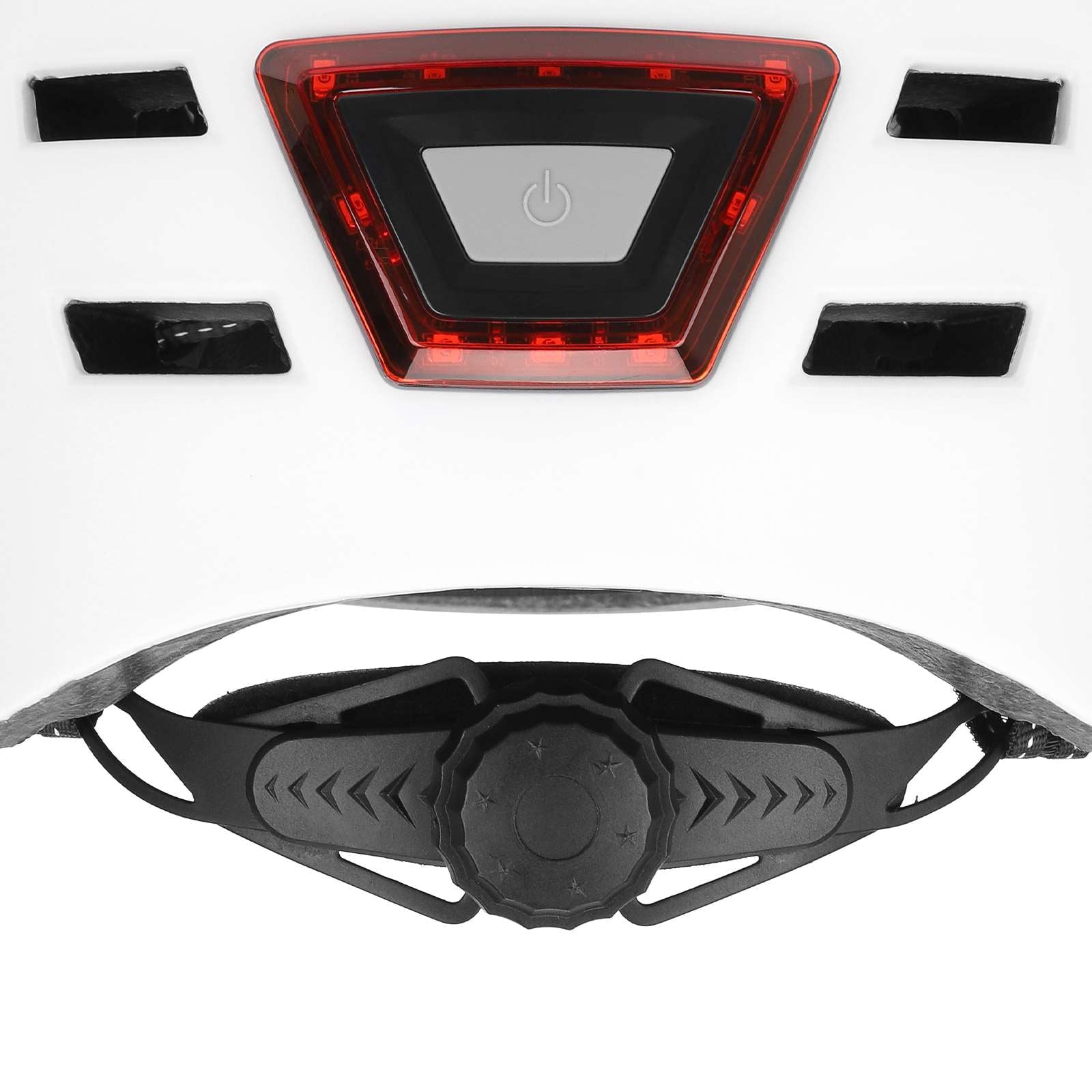 Blanc M size casque avec light
