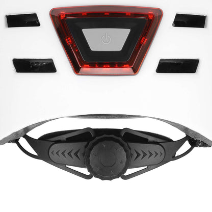 Blanc M size casque avec light