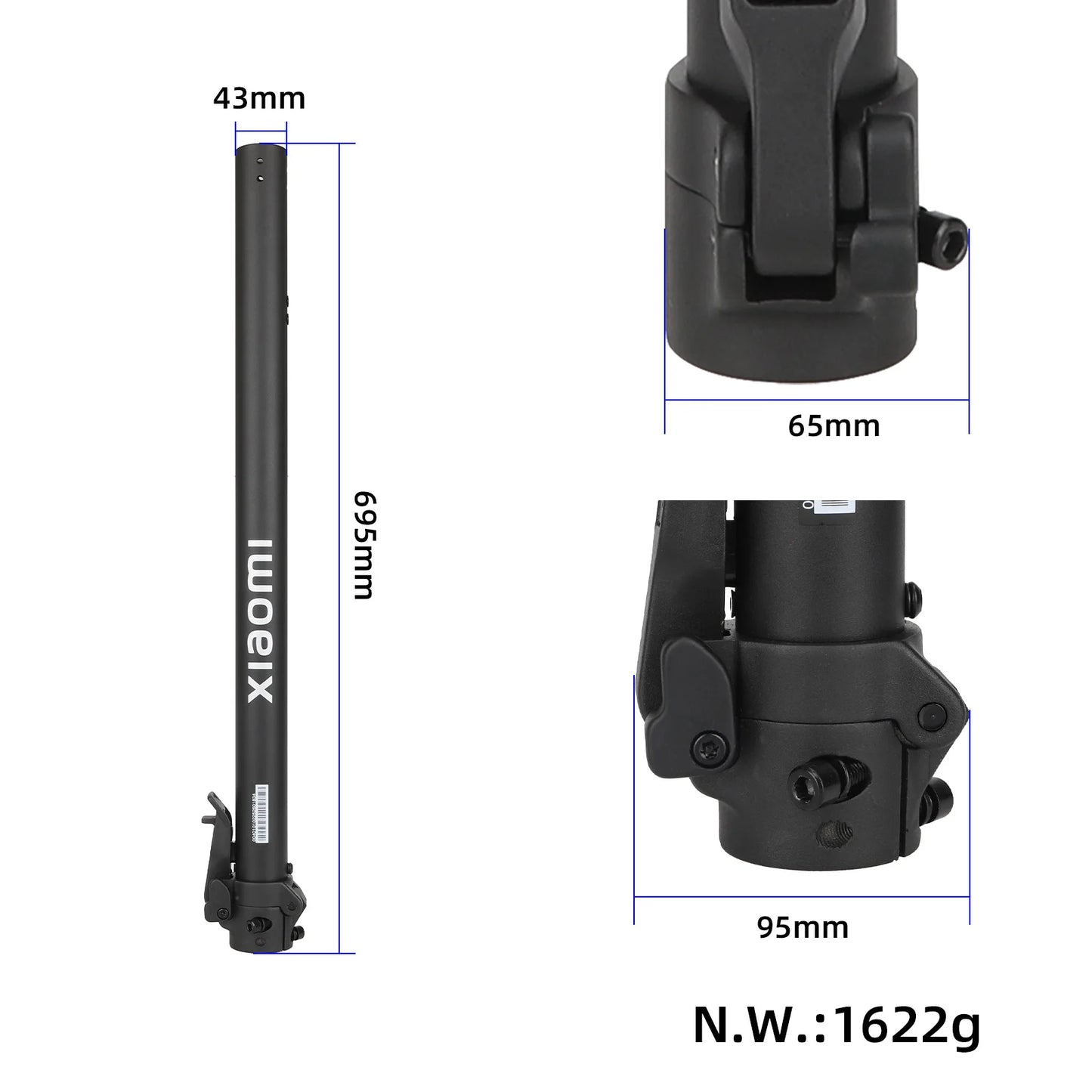 Original front pliable pole avec base pour Xiaomi 5 Plus