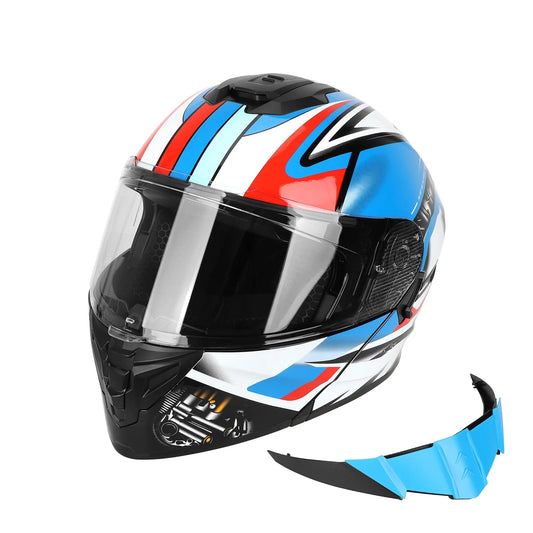 XL Size (61-62) Speed bleu Style tout-terrain Open-Face casque