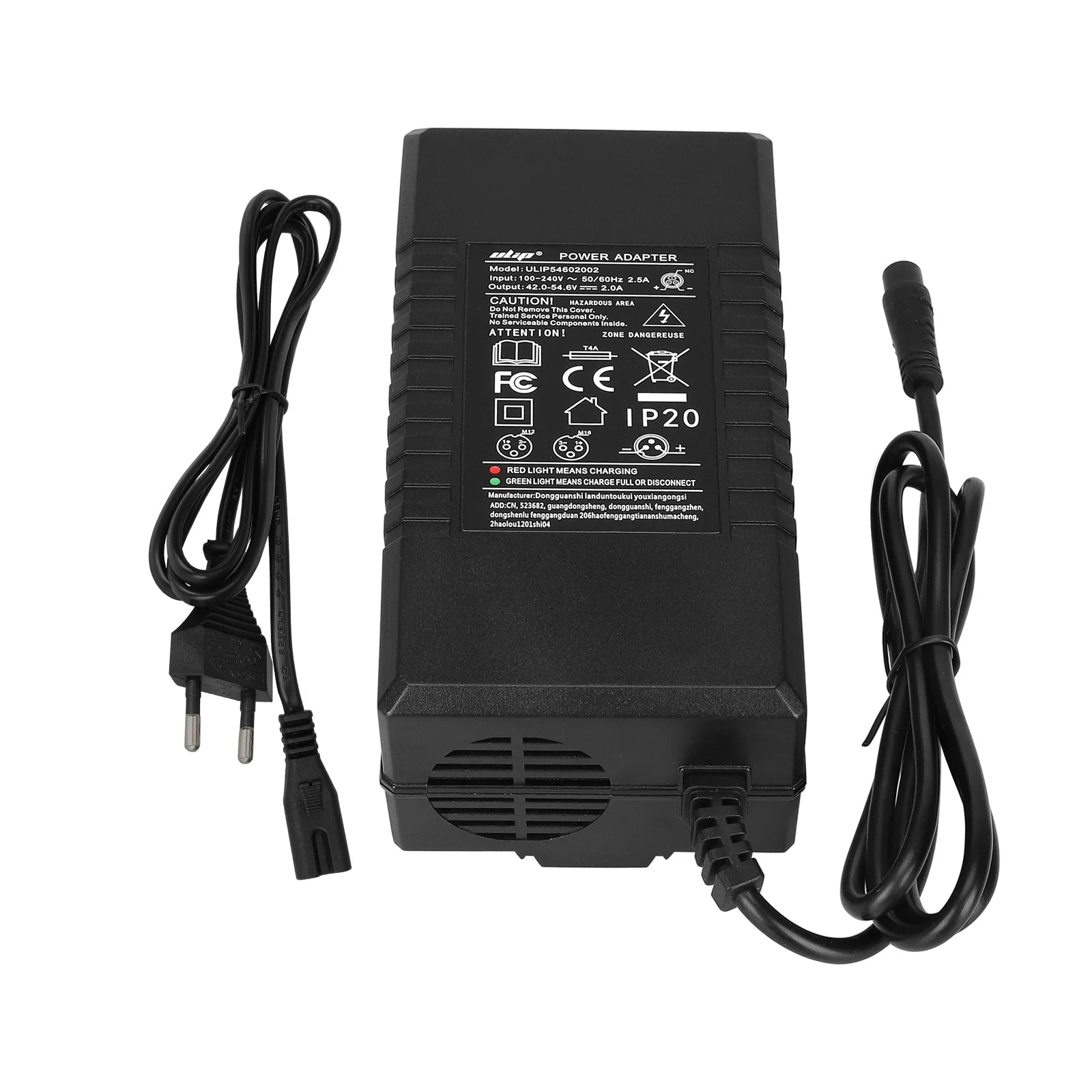 Ulip 54.6V2A chargeur avec petit LP16-3P embout(prise EU)